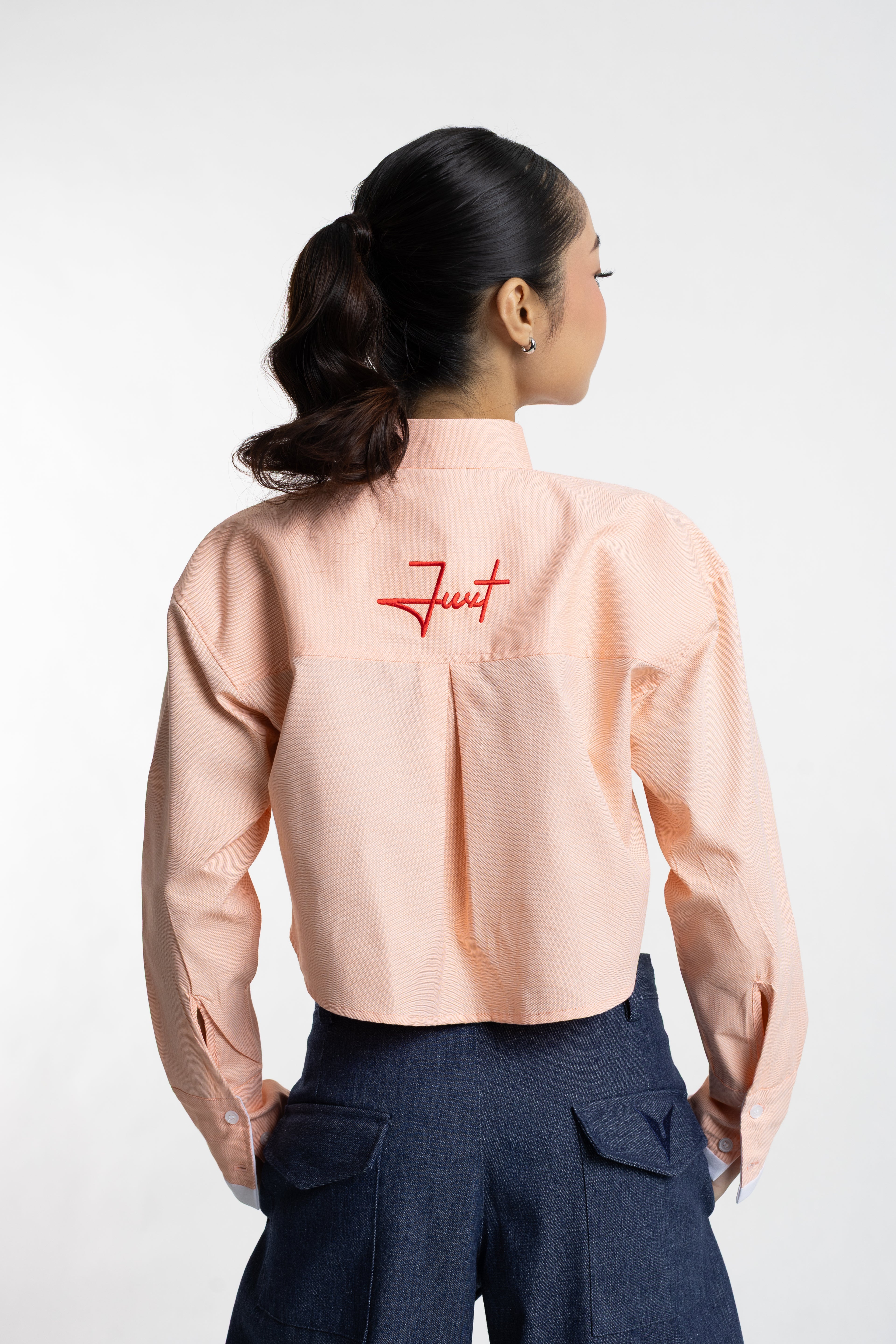 Juxt Women Salmon Pink Shirt