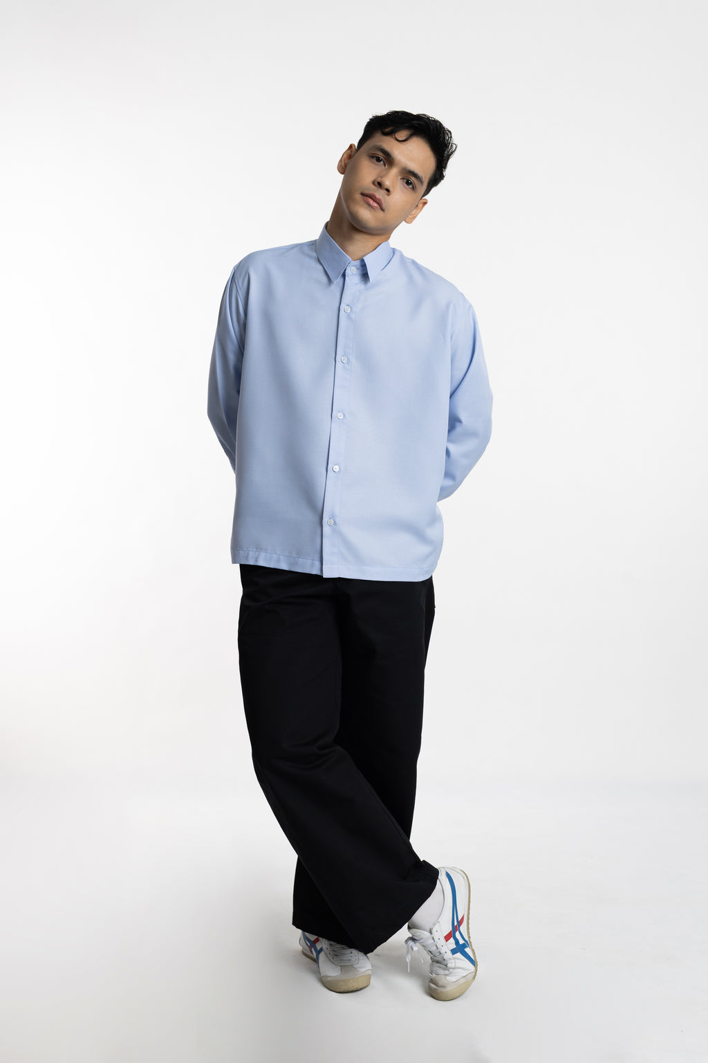 Juxt Men Blue Shirt