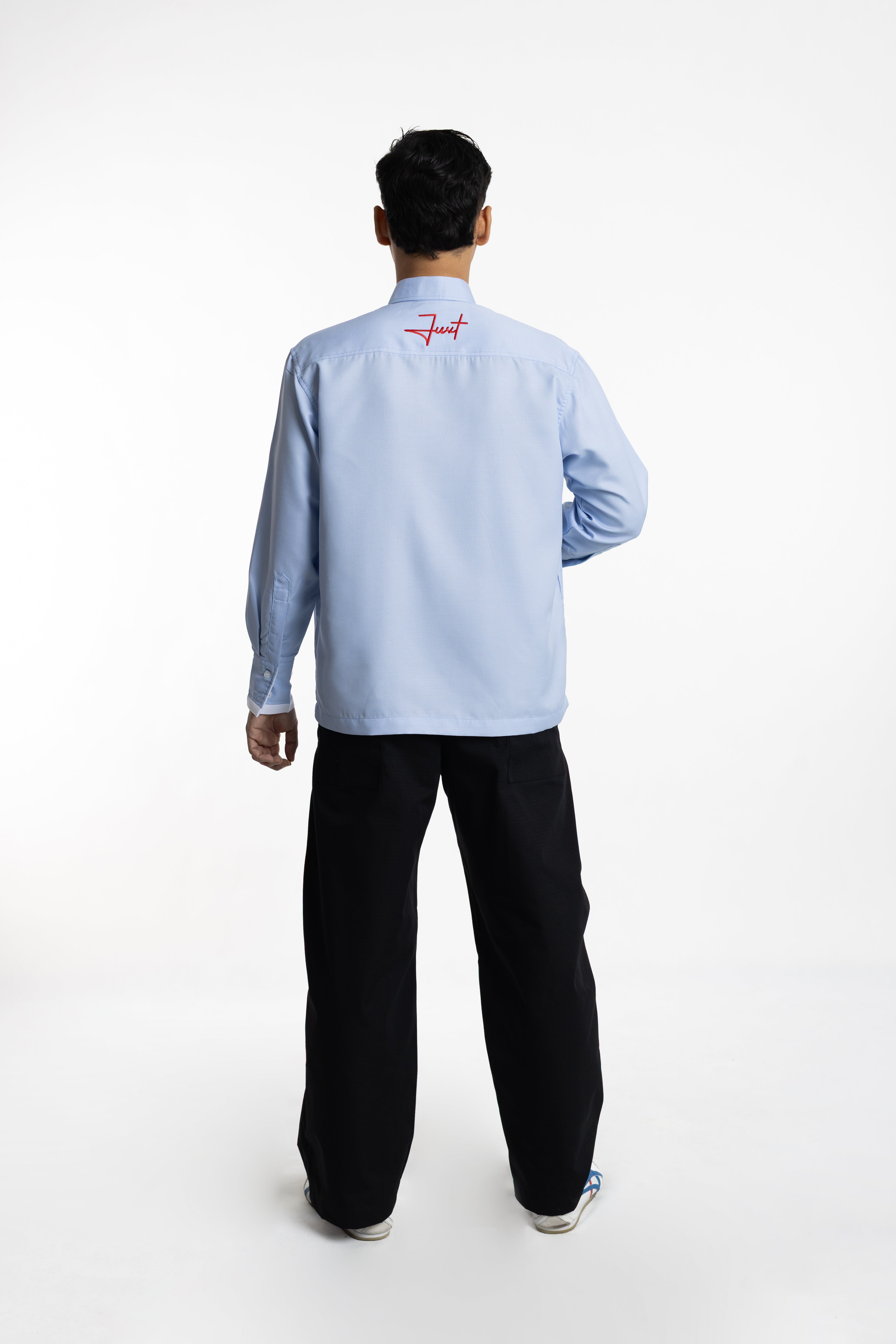 Juxt Men Blue Shirt